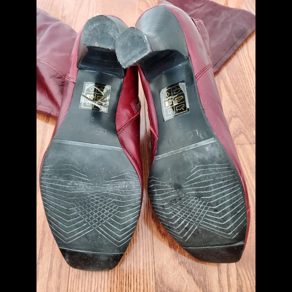 ✨Make me an offer✨ Leather Boots with Spool Heel - Picture 8 of 9
